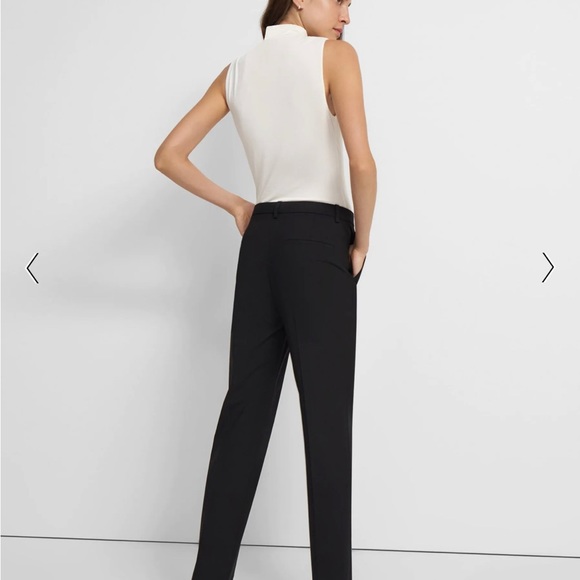 Theory Treeca Full Length Pant in Good Wool - Picture 3 of 6